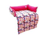 Protetor de Sofá Cama Pet Cachorro Gato c/ Zíper - Tam.P - Pink Floral - Tili pet