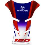 Protetor De Tanque Tank Pad Shutt Honda CG 160 Branco Azul E Vermelho