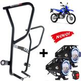 Protetor motor carenagem lander 250 xtz até 2018 + par farol milha led neblina+ 1 interruptor - Master