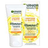 Protetor Solar Facial Hidratante Garnier Uniform & Matte Vitamina C FPS30 - Garnier Skin