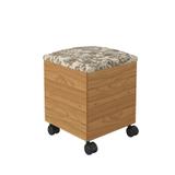 Pufe Ca31 L: 35 x A: 48 x P: 35 Unico 11 - Floral Claro Freijo Dalla Costa