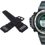 Pulseira Compatível para Relógio Casio Protek PRT40 de Silicone Preta - Oficina dos relógios