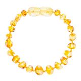 Pulseira de Âmbar Baroque 14cm - Mel - Bugababy