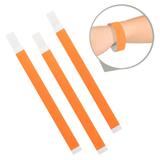 Pulseira de Identificação Papel Laranja Neon - Festabox