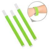Pulseira de Identificação Papel Verde Neon - Festabox