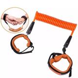 Pulseira Guia Para Criança Bebe Infantil Passeio Seguro Segurança Antiperda 1.40m Laranja - Rpc