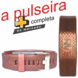 Pulseira magnética marrom rvfit - com íons negativo