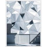 Quadro Arquitetura Fachada Geométrica de Prédio em Madri 60x80cm - Decore pronto