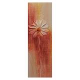 Quadro Artesanal com Textura Margarida Vermelho 20x60cm Uniart