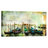 Quadro Barcos Verde 55x100cm - Uniart