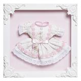 Quadro Com Acrílico Menina Vestido Quarto Bebê Infantil Menina - Potinho de mel