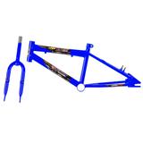 Quadro Com Garfo Em Aço Carbono Azul Pro Tork Ultra - Ultra bikes