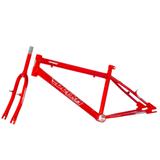 Quadro Com Garfo Em Aço Carbono Vermelho Ferrari Pro Tork Ultra - Ultra bikes