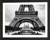 Quadro Contemporâneo Torre 28x34 cm Preto com Vidro - Kapos