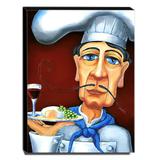 Quadro Cozinha Vintage Cozinheiro Canvas 40x30cm-COZ109 - Lubrano decor