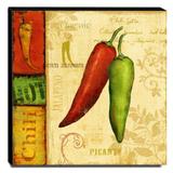 Quadro Cozinha Vintage Pimenta Canvas 30x30cm-COZ212 - Lubrano decor