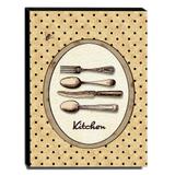Quadro Cozinha Vintage Talheres Canvas 40x30cm-COZ129 - Lubrano decor