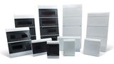 Quadro de embutir 8 din ourobox porta opaca scm8obr - steck