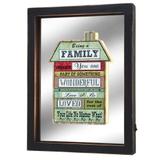 Quadro de Parede com Luz de Led Family 30cm Espressione