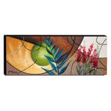 Quadro de Pintura Abstrato 40x105cm-1598 - Artista june brandão