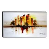 Quadro de Pintura Abstrato 60x105cm-1627 - Artista june brandão