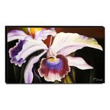 Quadro de Pintura Orquídea 70x120cm-1470 - Artista june brandão