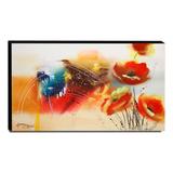Quadro de Pintura Papoulas 70x120cm-1467 - Artista june brandão