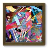 Quadro Decorativo - Abstrato - 22cm x 22cm - 193qdam - Allodi