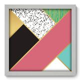 Quadro Decorativo - Abstrato - 33cm x 33cm - 188qnabb - Allodi