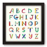 Quadro Decorativo - Alfabeto - 22cm x 22cm - 087qndap - Allodi