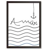 Quadro Decorativo - Amar o mar - 25x19cm - Cool art