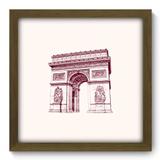 Quadro Decorativo - Arco do Triunfo - 33cm x 33cm - 094qdmm - Allodi