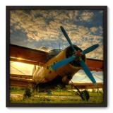 Quadro Decorativo - Avião - 70cm x 70cm - 004qnddp - Allodi