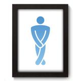 Quadro Decorativo - Banheiro Masculino - 19cm x 25cm - 354qddp - Allodi