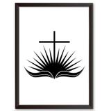 Quadro Decorativo - Biblia Sagrada - 34x24cm - Cool art