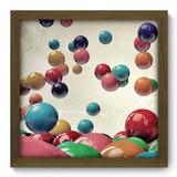 Quadro Decorativo - Bolas - 33cm x 33cm - 005qdim - Allodi