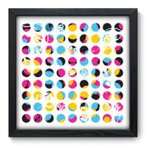 Quadro Decorativo - Bolas - 33cm x 33cm - 150qnabp - Allodi