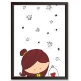 Quadro Decorativo - Bonequina - 25x19cm - Cool art