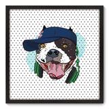 Quadro Decorativo - Cachorro - 70cm x 70cm - 016qnsdp - Allodi
