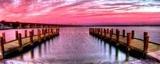 Quadro Decorativo Canvas Panorâmico p/ Sala Quarto e Escritório Paisagem Pier - Incasa design