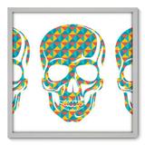 Quadro Decorativo - Caveira - 70cm x 70cm - 100qnddb - Allodi