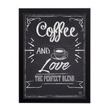 Quadro Decorativo Coffe and Love 33x45cm - Cantaki