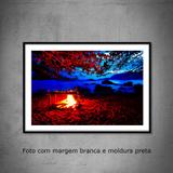 Quadro decorativo com fotografia tamanho 40 x 60 cm Fogueira em Ilhabela - Colours creative photo decor