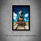 Quadro decorativo com fotografia tamanho 40 x 60 cm Trem - Colours creative photo decor