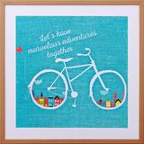 Quadro Decorativo com Frase Lets Have Marvelous Adventures Together 60x60cm - Decore pronto
