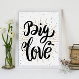 Quadro Decorativo com Moldura Big Love - Love decor