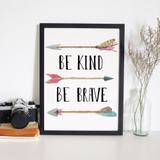 Quadro Decorativo com Moldura Flechas Boho - Love decor