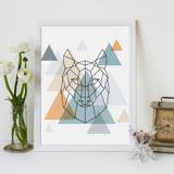 Quadro Decorativo com Moldura Lobo Escandinavo - Love decor
