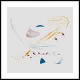 Quadro Decorativo com Moldura Preta Abstrato Colorido 140x140cm - Decore pronto