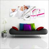 Quadro Decorativo Consultórios Médicos Medicina Mosaico 5 Peças T3 - Vital